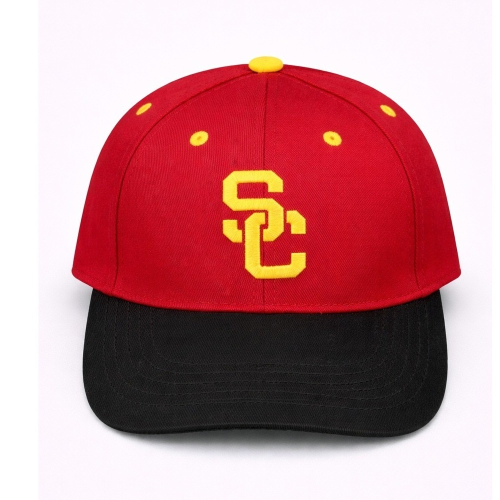 USC Trojans Hat Cardinal Red Black Snapback California Strong Banc of California